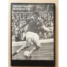 Signed picture of Trevor Francis the Birmingham City footballer.